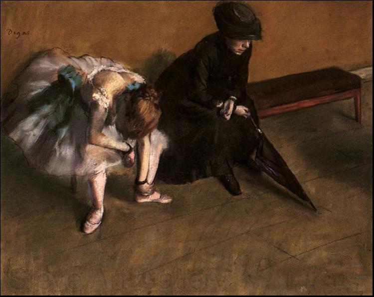 Edgar Degas Waiting Germany oil painting art